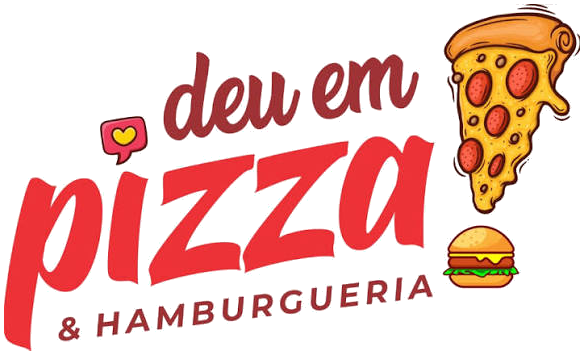 Logo Deu em Pizza & Hamburgueria